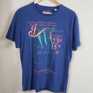 Mexx "Jermyn Street" Fashion Show Graphic Tee Blue Sz M